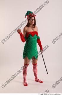 Veronika Elf Pose With Apple